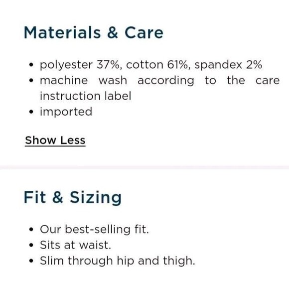 NWT Men's Old Navy Ultimate Slim Built In Flex Chino Pants Size 34x30 Caramel - Picture 8 of 8